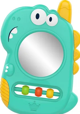 Produktbild von Dino-Sensorik-Beißring mit Schwamm und Spiegel / Woopie