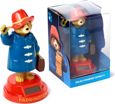 Produktbild von Puckator Paddington Bär Solar-Wackelfigur, Blauer Mantel, Rote Basis
