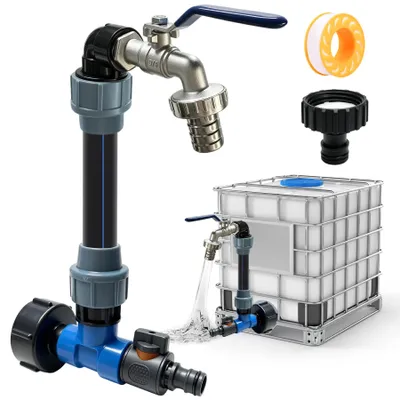 IBC Tankadapter 3/4" mit Schwanenhals für Regenwassertank