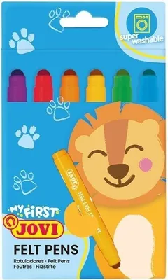 Zdjęcie produktu dla JOVI Flamastry dla Dzieci My First Pen 6 Kolorów