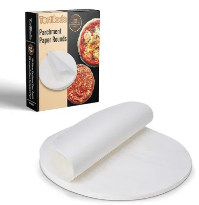 Produktbild von 200 vorbereitete runde Backpapierblätter (25 cm)
