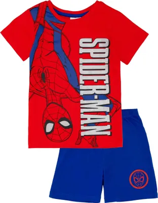 Immagine prodotto di Spider-Man - pigiama con pantaloncini da bambino NS7351 (98) (rosso/blu)