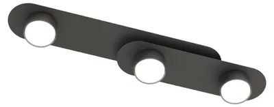 Immagine prodotto di Lampada a sospensione STILO nera 3xGX53x10W in metallo, dimensioni: 10x70x13 cm, IP20, Emibig