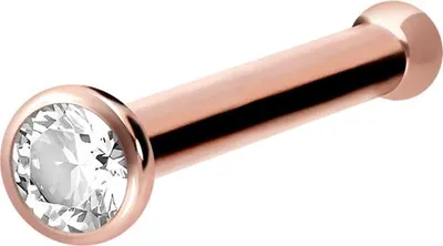 Produktbild von Nasenpiercing, Nasenstecker Chirurgenstahl Nasenstecker Pin KRISTALL