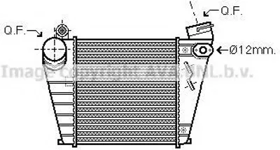 Produktbild von PRASCO AIA4200 Ladeluftkühler LLK für VW Golf IV Schrägheck (1J1) Turbo Intercooler