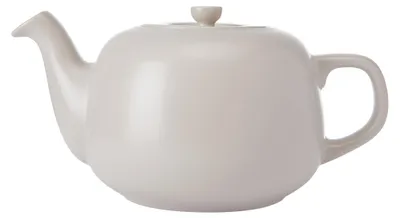 Teekanne 1,5 l, Latte, Steinzeug, tropffreier Ausgießer, 6 Tassen