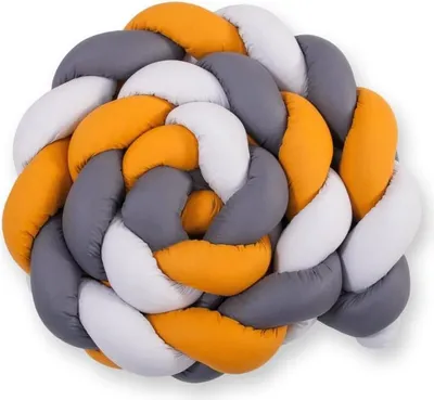 Obrázek produktu pro Obnošený nárazník na postel - optimální ochrana pro děti - 100 % bavlna - xxl 360 cm