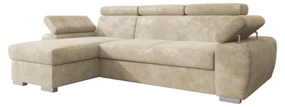 Produktbild von MIRJAN24 Ecksofa Plaza L, Eckcouch mit Bettkasten und Schlaffunktion, Stilvoll Polstersofa, L-Form (Farbe: Lumo 30)