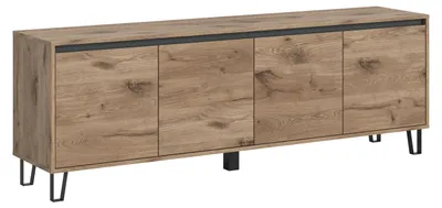 Productafbeelding van Balton TV-meubel 4 deuren eiken decor.
