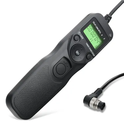 Produktbild von subtel Fernauslöser für Nikon D1 D1H D1X D200 D2H D2X D3 D300 D300S D3s D3X D4 D5 D500 D700 D800 D800E D810 D850 F6 Kabelauslöser mit Timer MC-30 MC-36 MC36a Fernbedienung camera remote control