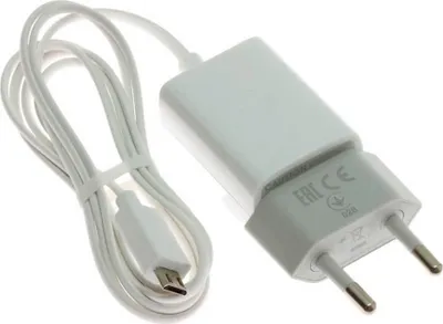 Zdjęcie produktu dla Adapter do ładowania Motorola z kablem Micro USB - biały, oryginalny KP21178
