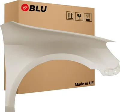 Immagine prodotto di BLU Parafango compatibile con VW Volkswagen GOLF VI 6 Hatchback LR7L Destra Grau SilberLeaf | 2008-2016 | Anteriore | Verniciato | Pronto per il montaggio | Acciaio