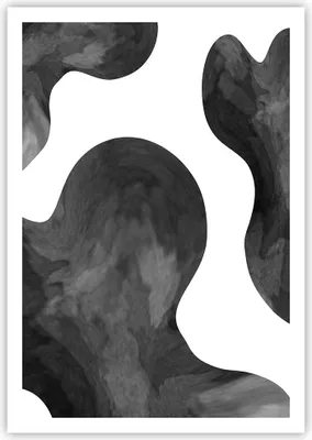 Produktbild von Poster - Poster ohne Rahmen - Abstraktion Form Figur - 70x100 cm - Wand Bild - Wanddeko - Wandbilder - Kunstposter - Wandposter - Bilder - Kunstdruck - Wanddekoration - Wandbild - P2XPA70x100-5134