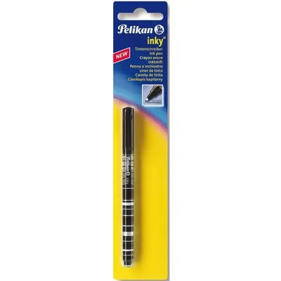 Produktbild von Pelikan Inky, Stick Pen, Schwarz, Schwarz, Kunststoff, 0,5 mm, Sichtverpackung