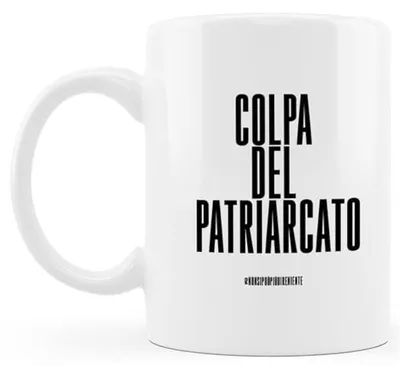 Mok 'Schuld des Patriarchats' 330 ml Keramik mehrfarbig