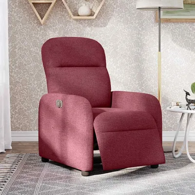 Immagine prodotto di vidaXL Poltrona relax in tessuto rosso vino elettrico