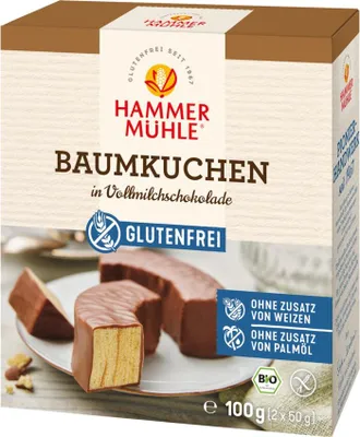 Produktbild von Hammermühle Baumkuchen in Vollmilchschokolade - - 100g