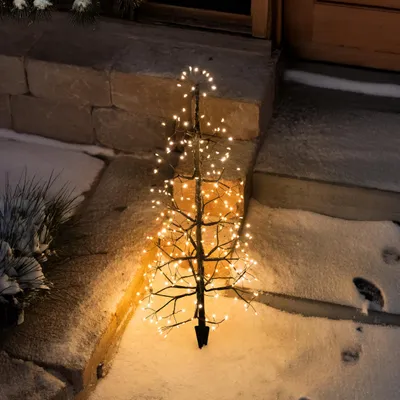 Produktbild von esotec Frei gestaltbarer Solar Weihnachtsbaum mit 200 warmweißen LEDs 103417