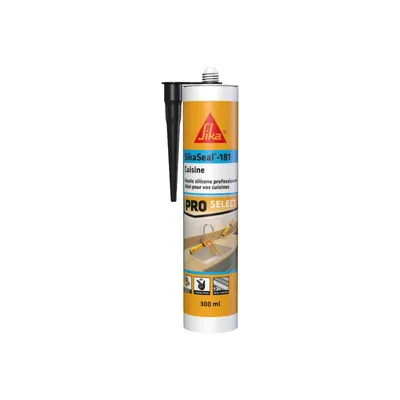 Produktbild von Silikonkitt SIKA Sikaseal-181 Küche - Schwarz - 300ml