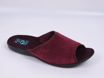 Produktbild von Damen Hausschuhe ADANEX SARA 29866 Burgunder offene Spitze