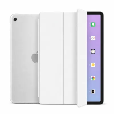Produktbild von Schutzhülle für Apple iPad 10.2" Zoll 9. 8. 7. Generation (2021/2020/2019) Etui Tasche Case Smart Cover Standfunktion Wake Up Sleep - WEISS