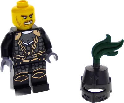 Produktbild von 1x Lego Minifigur Ritter Kingdoms Dragon Knight Kettenhemd Helm 973pb0692 cas453