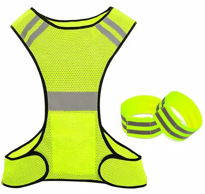 Produktbild von Reflektierende Sicherheitswesten – 2 Stück, verstellbar