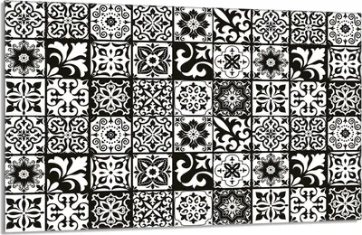 Produktbild von Glasschutzplatte für den Herd 80x52 Mosaik