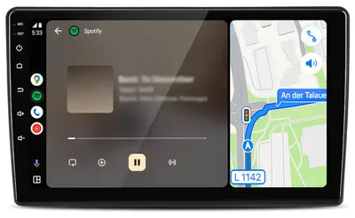 Image de Autoradio Android 2+64 Go pour Citroën C2 et C3 (2001-2010) : CarPlay sans fil, Android Auto, Wi-Fi, GPS, RDS, DSP, DAB+, Bluetooth, écran 9 pouces
