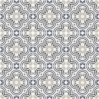 Image de Autocollants décoratifs pour carrelage de cuisine et de salle de bain – 9 autocollants Herculaneum Azulejo – 9 autocollants de 15 x 15 cm