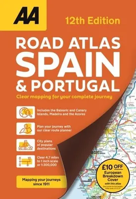 Obrázek produktu pro AA Road Atlas Španělsko a Portugalsko