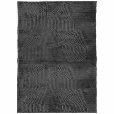 Produktbild von vidaXL Teppich IZA Kurzflor Skandi-Stil Anthrazit 240x340 cm