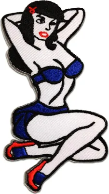 Obrázek produktu pro Nášivka / nažehlovačka - Sexy woman - nažehlovací nášivka nažehlovací nášivka, velikost: 6,3 x 11,5 cm