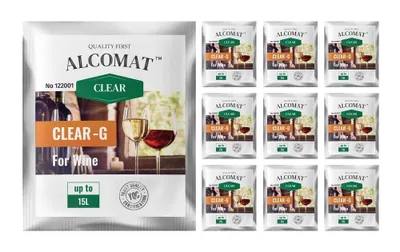 Produktbild von Klärungsmittel ALCOMAT CLEAR-G Wein Saft Klärmittel Schönung auf 15L 10er Set