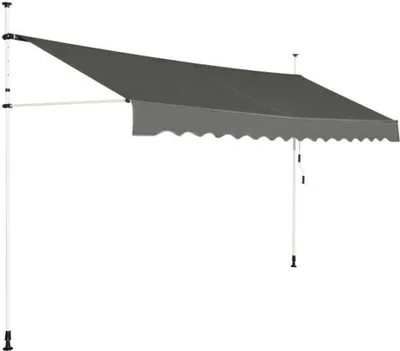 Immagine prodotto di Costway Ombrellone Costway - estensibile - impermeabile - larghezza 395 cm - grigio