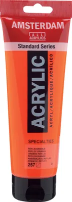 Produktbild von Amsterdam Standard Series Acrylfarbe Tube 250 ml Reflexorange 257