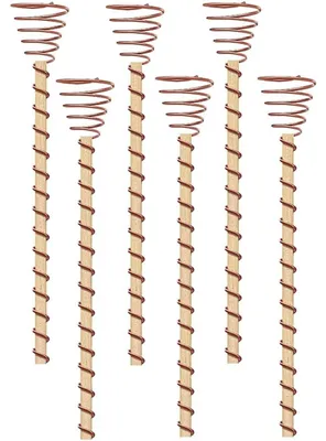 Imagen del producto de Juego de 6 espirales de cobre para plantas