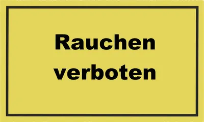 Produktbild von Conmetall Hinweisschild Rauchen verboten 25 x 15 cm