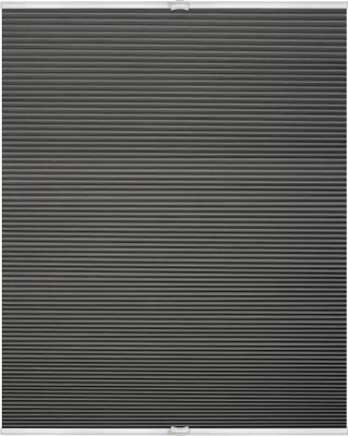 Produktbild von Lichtblick Thermo-Plissee Klemmfix ohne Bohren, Verdunkelung, verspannt Grau, 210 cm, 70 cm x 210 cm (B x L)