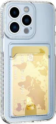 Produktbild von Schutzhülle für iPhone 12 Pro Kamera Case Handyhülle Cover Tasche Transparent Smartphone Bumper (Kartensteckplatz-Kreditkarte-Geldscheine)