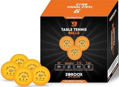 Produktbild von Famanu Tischtennisbälle 3 Sterne - 40+ ABS - Orange und Weiß - 9 oder 18 Stück