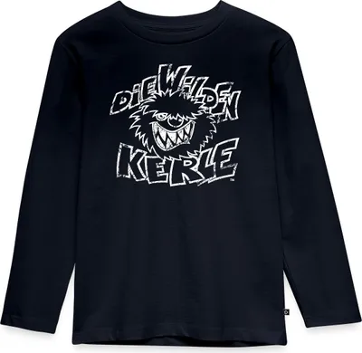 Produktbild von Spreadshirt Die Wilden Kerle Used Look Kinder Premium Langarmshirt, 98/104 (2 Jahre), Navy