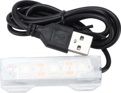 Image de Lumière d'aquarium, recharge USB, aquarium plastique, LED pour plantes aquatiques, paysage, vert