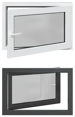 Immagine prodotto di vidaXL Finestra da cantina RISOR 90 x 50 cm in PVC e vetro, antracite