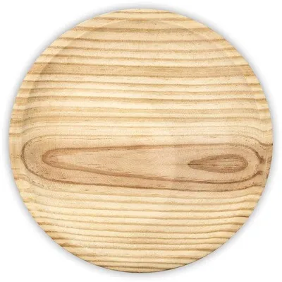 Produktbild von Unyqoos® Holz-Servierbrett Ø 22 cm – Servierplatte für Gerichte aus Galicien (z. B. Pulpo), natürliches Holz