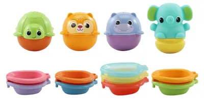Produktbild von VTech Baby Stapelpret Badset, 1 Jahr(e), Kunststoff, Mehrfarbig