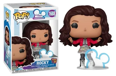 Image de Disney Channel Retro POP Disney Vinyl Figur SIU - Rocky avec Icône Disney 9 cm