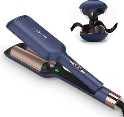 Produktbild von 2 Fässer Meerjungfrau Welleneisen für haare, 32MM Lockenstab große locken, PARWIN PRO BEAUTY -Hair Curler, Wellenstyler mit 4 Einstellbarer Temperatur
