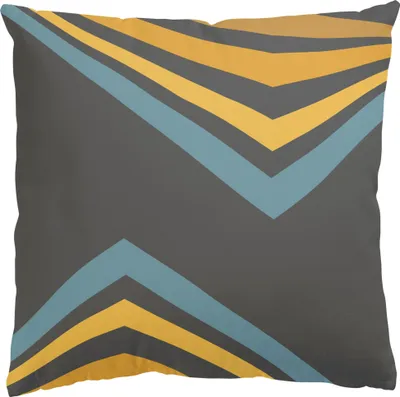 Produktbild von Dekokissen originell drinnen / Indoor Zierkissen Canvas waschbar Design grau Abstrakt Sofakissen mit Füllung