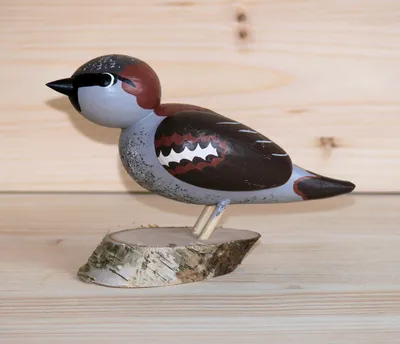 Produktbild von Ganzjahresdekoration Holzvogel Spatz Höhe 10cm NEU
